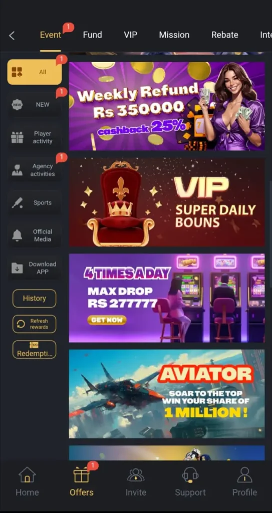 This Game Promote Daily VIP Bonuses & Rewards.